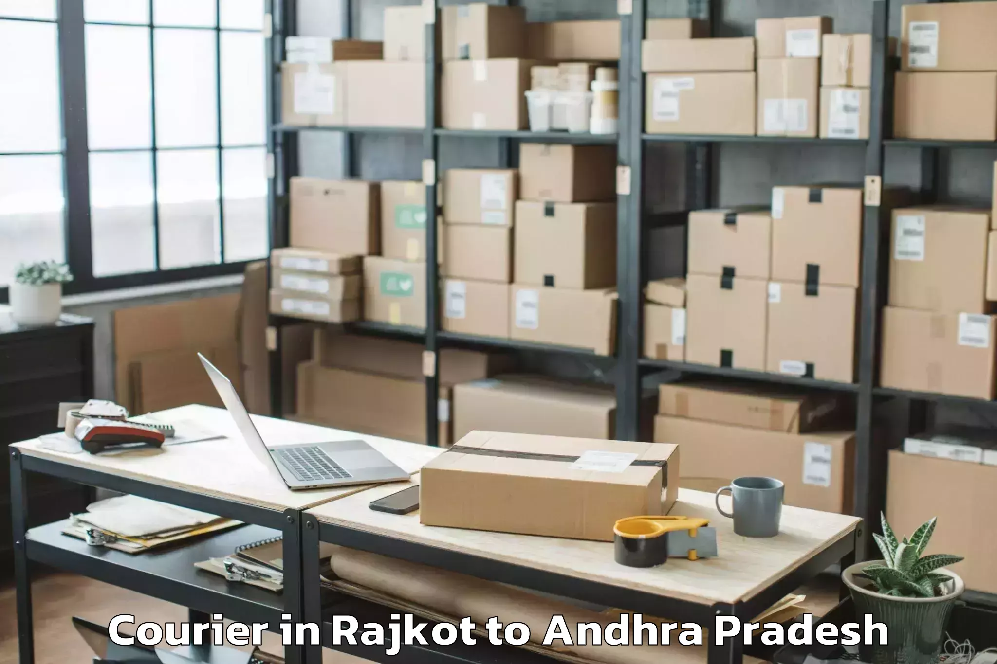 Top Rajkot to Racherla Courier Available